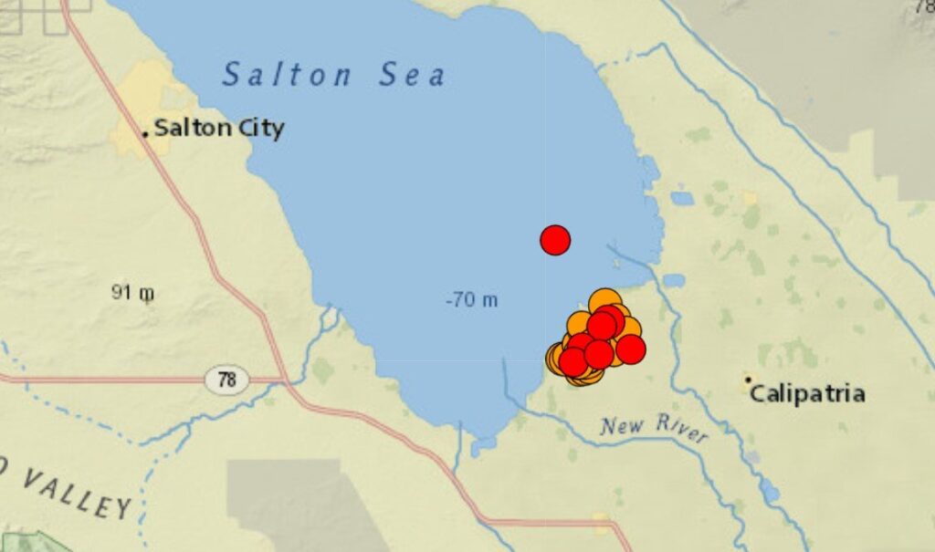 Major quake swarm hits Salton Sea – M5.3 earthquake and hundreds of aftershocks rattle Los Angeles, San Diego in Southern California and northern Mexico – Salton Buttes awakening?