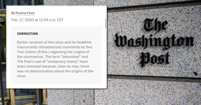 Washington Post Becomes Latest Media Outlet to Walk Back “Debunked Conspiracy Theory” Wuhan Lab Leak Coverage
