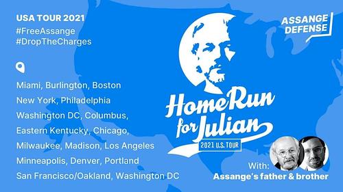 Julian Assange's Family Begins US Tour To Demand His Freedom