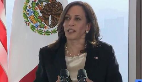"I Voted For You!" - Mysterious "Journalist" Fawns Over Kamala Harris At Mexico Press Briefing