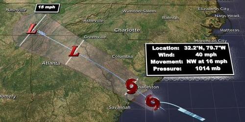 Tropical Storm Danny Forms Off South Carolina Coast, Landfall Imminent