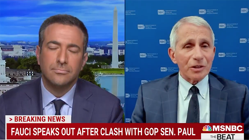 Video: Fauci Says Rand Paul “Totally Distorted Reality” By Accusing Him Of Lying To Congress