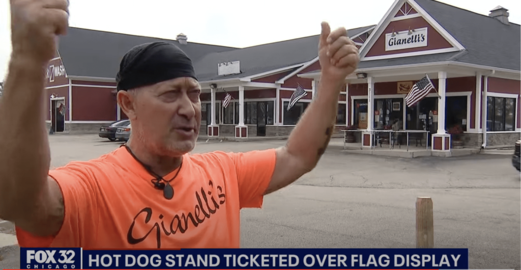 VIDEO: “We are gonna fight”...Hot Dog Stand Owner Fights Back After Being Ticketed for Flying the American Flag
