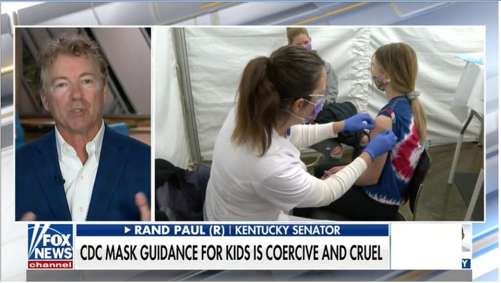 Rand Paul Blasts CDC’s Latest Mask Guidance For Unvaccinated Kids: “We are at herd immunity...Get your kids out of public schools, teach your kids at home if you can” [VIDEO]