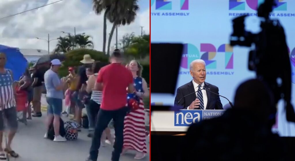While Trump Draws Huge Lines for Florida Rally, Bidens’ Speeches Draw Pathetic ‘Mostly Empty’ Auditorium