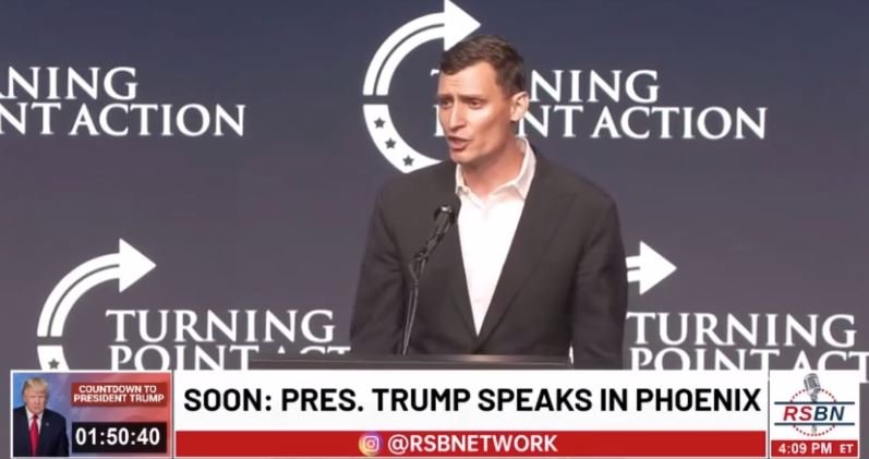 AZ Senate Candidate Blake Masters at Trump Rally: “We Need to Break Up Google and Facebook and We Need to Punish Twitter” (Video)