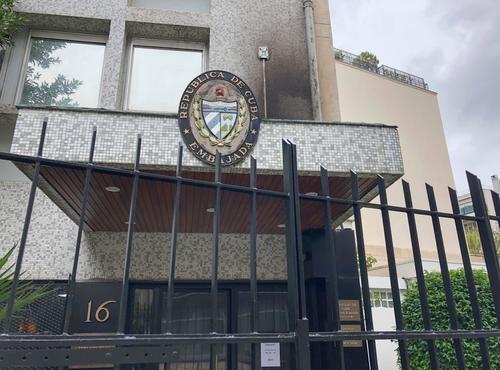 Cuba's Embassy In Paris Damaged In Molotov Cocktail Attack