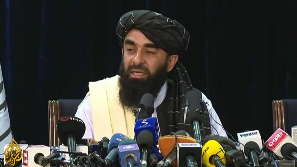 Al Jazeera Anchor: Taliban Spokesperson Took Questions After His Speech, Unlike Biden