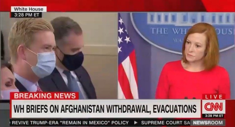 “What’s So Funny?” Peter Doocy Confronts Psaki About Biden Cracking a Joke When asked About Americans Trapped Behind Enemy Lines in Afghanistan (VIDEO)