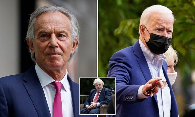 Britain loses patience with Sleepy Joe: Tony Blair brands Biden an 'imbecile' over 'tragic, dangerous and unnecessary' decision to quit Afghanistan amid claims Boris remarked 'we would be better off with Trump'