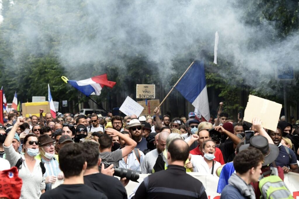 ‘We Should Abolish It’: French Vaccine Passport Protests Continue for 6th Weekend