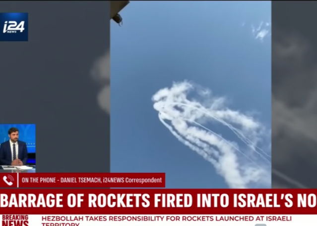 Iranian-Backed Hezbollah Terrorist Group Fires Rockets at Israel