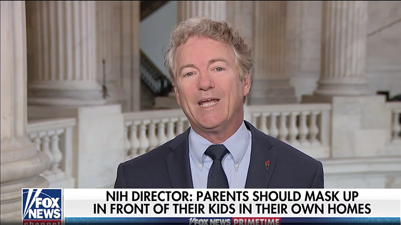 Video: Rand Paul Calls NIH Director “Stupid” After Call To Wear Masks At Home