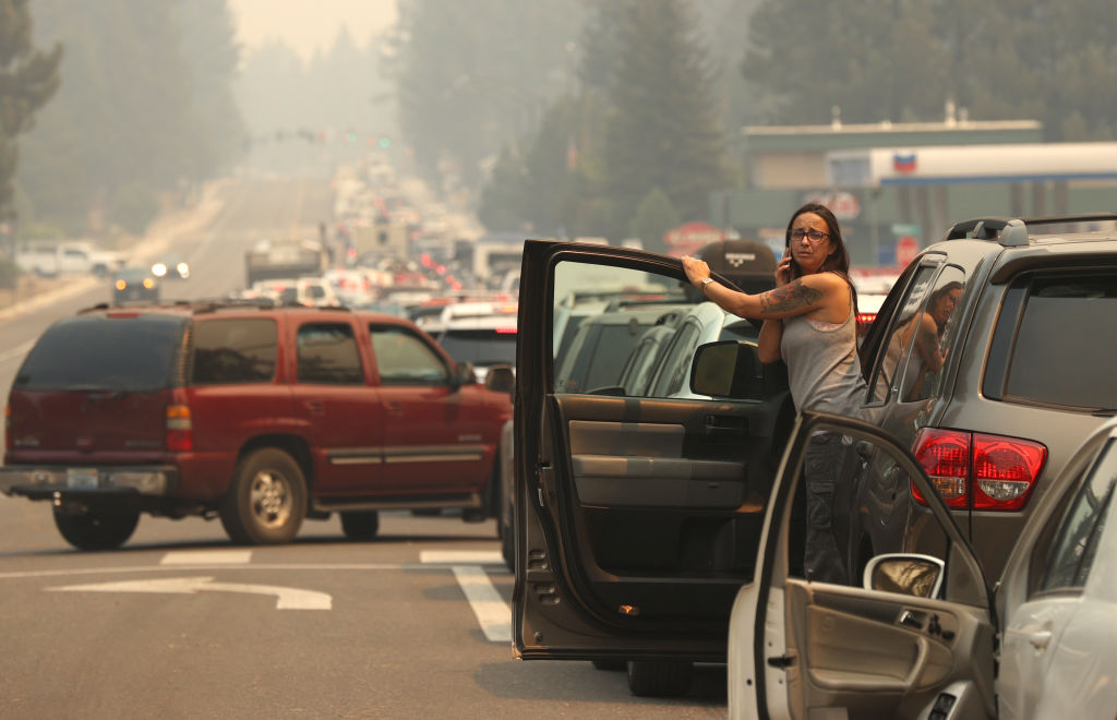 Traffic nightmare as Caldor Fire forced evacuation of South Lake Tahoe