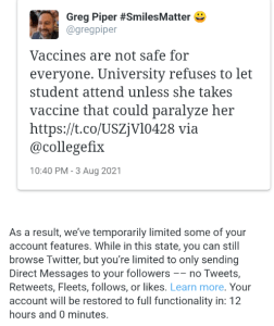 Twitter Suspends Journalist Who Repeated CDC Fact on Vaccines