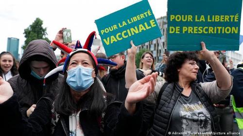 France, Italy Swept By Mass Protests Against COVID Health Pass