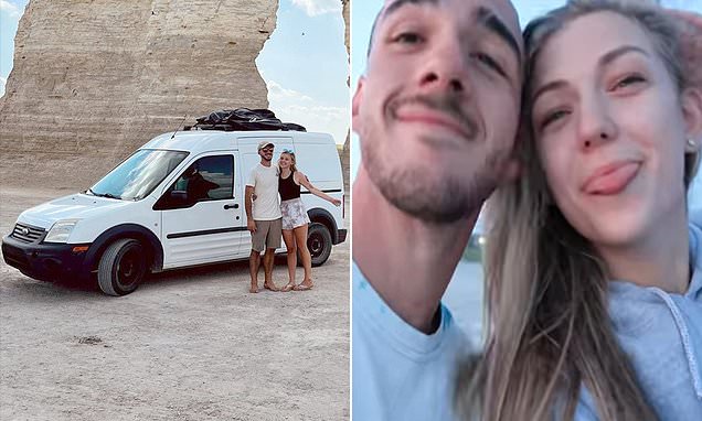 Mother of missing van-life woman, 22, says her daughter sent her a text message FIVE DAYS after they last spoke but can't be sure it was her: Fiancé lawyers up and refuses to speak to cops after returning to Florida