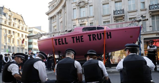 Delingpole: Britain’s Police Are Now the Paramilitary Wing of Extinction Rebellion