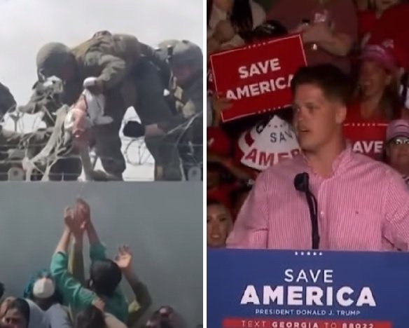 Lance Corporal Hunter Clark at Trump Rally: “I’m the Guy who Pulled the Baby Over the Wall – It’s Definitely Probably One of the Greatest Things I’ve Done”