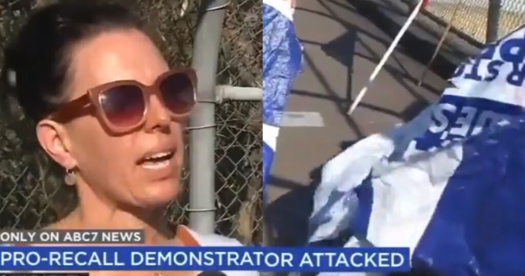 VIOLENT LEFTIST WIELDING KNIFE BREAKS JAW AND FRACTURES SKULL OF PRO-RECALL ACTIVIST IN CALIFORNIA AHEAD OF ELECTION