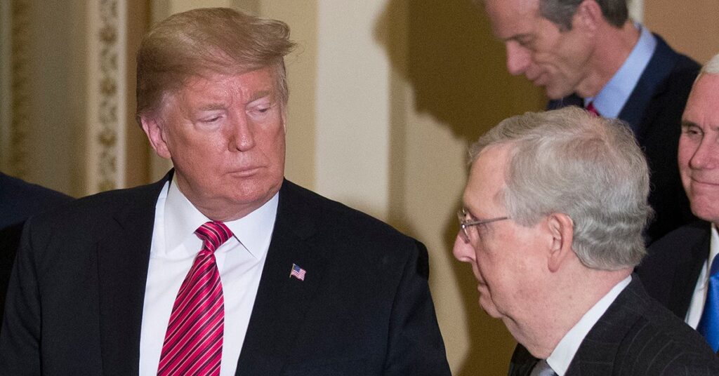 Trump Looking To Recruit Primary Challenger For McConnell, Report