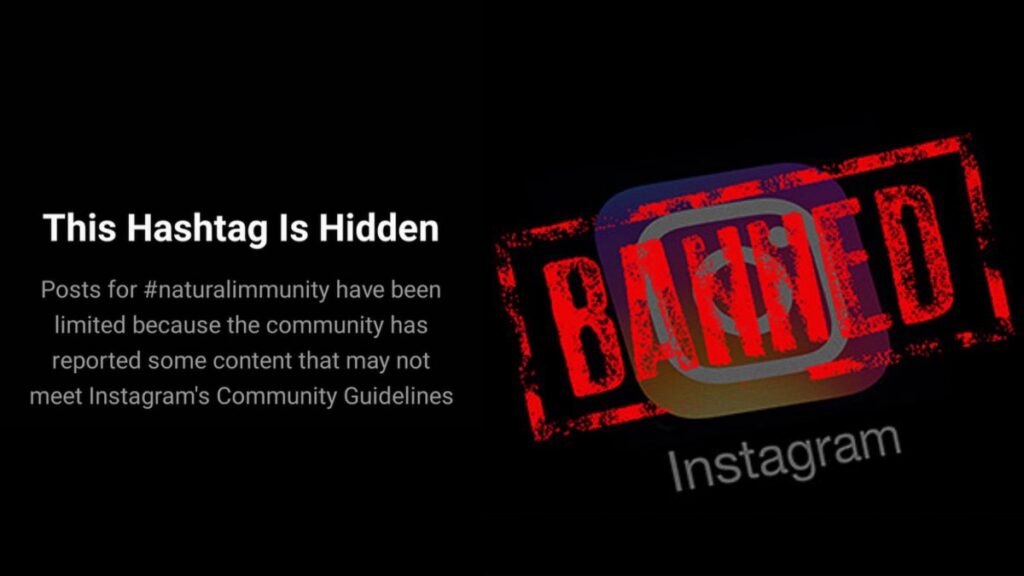 Instagram Blocks Hashtag #naturalimmunity Claiming Content “Goes Against Community Guidelines”