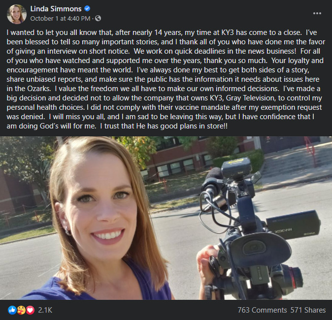 Another Longtime TV Reporter Fired By Big Media For Defying Medical Tyranny