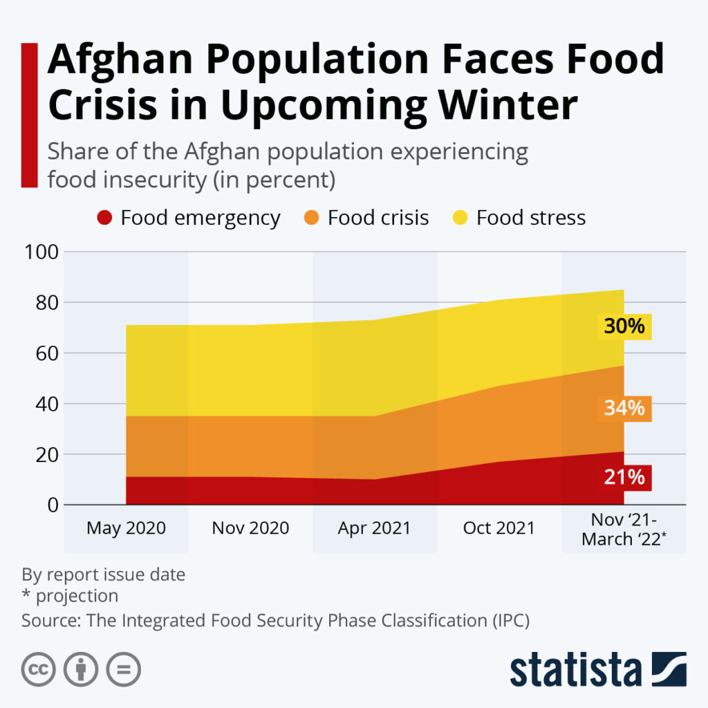 85% Of Afghans Face Food Insecurity In Upcoming Winter