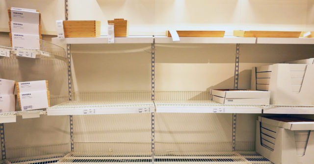 LOOK: Ikea Store Shelves Sit Empty as World’s Largest Furniture Seller Hit By Global Supply Chain Issues