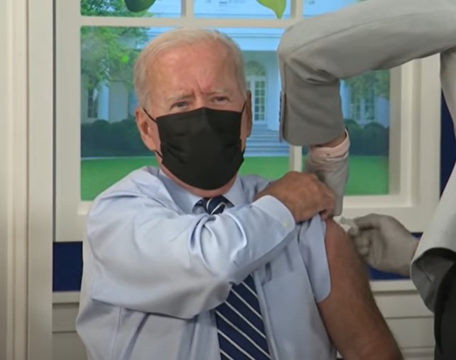 What Is Going On? Biden Takes Booster Shot on the Production Set of His Fake White House