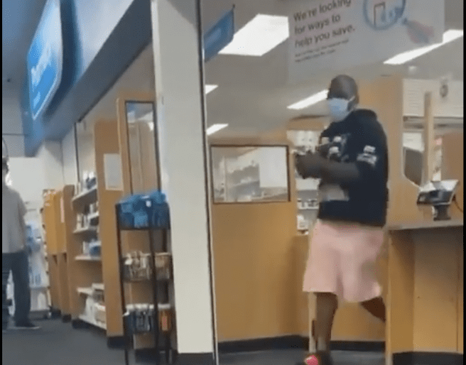 Masked Criminal Emboldened By Ridiculous CA Shoplifting Law, Walks Behind Pharmacy Counter, Fills His Arms With Prescription Drugs and Walks Away [VIDEO]