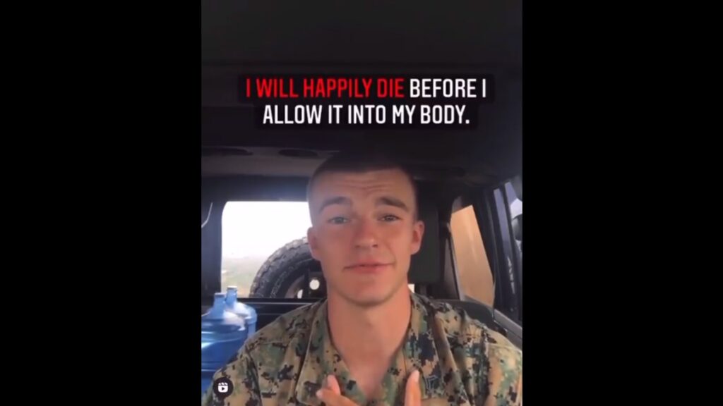 SHOCKING VIDEO: Marine Exposes Possible Punishment For Refusing To Follow Biden’s Mandate!