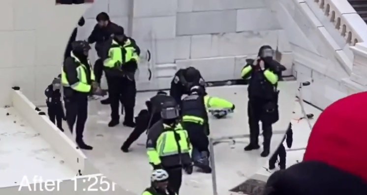 A New Video from January 6th Shows Capitol Police Tackling and Beating a Trump Protester Senseless