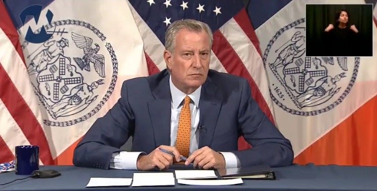 NYC Mayor Bill De Blasio Says He Wants to Require Children Ages 5-11 Show Proof of Covid Vaccine to Access Businesses (VIDEO)