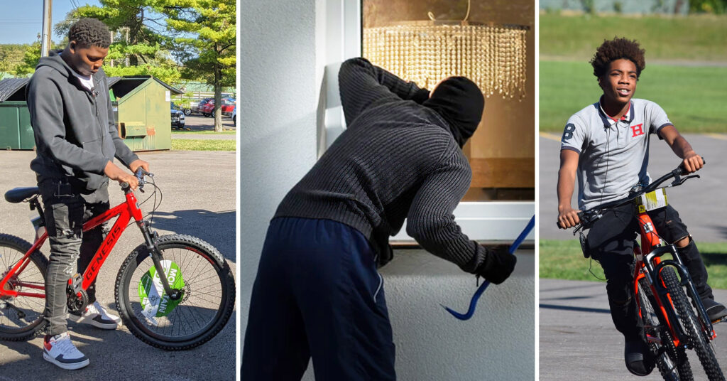 2 Teens See Burglar Breaking Into 80-Year-Old’s House, Halt Him With Their Bikes, Hailed as Heroes