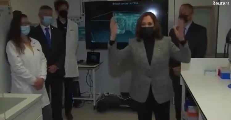 CRINGE: Kamala Harris Speaks to a Group of French Scientists Like They’re Toddlers (VIDEO)