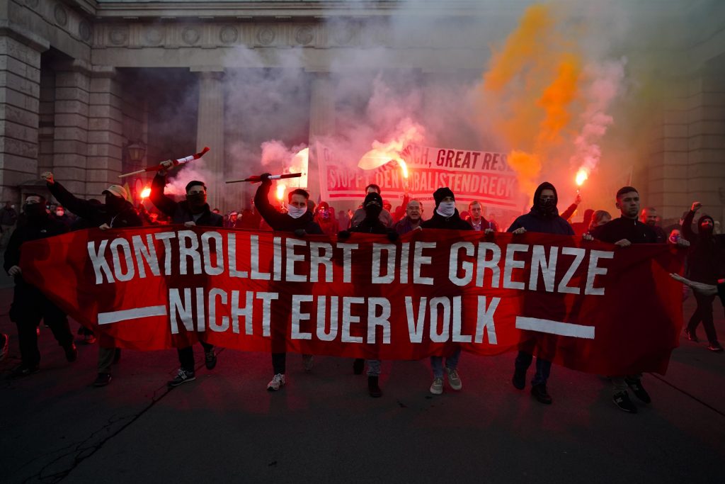 Protests erupt over virus rules in Austria, Italy, Croatia