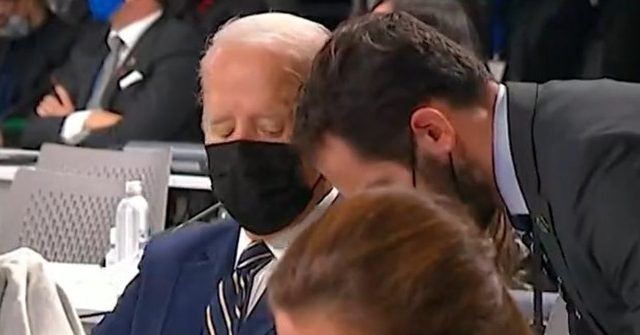 Watch: Sleepy Joe Biden Struggles to Stay Awake During Climate Change Summit