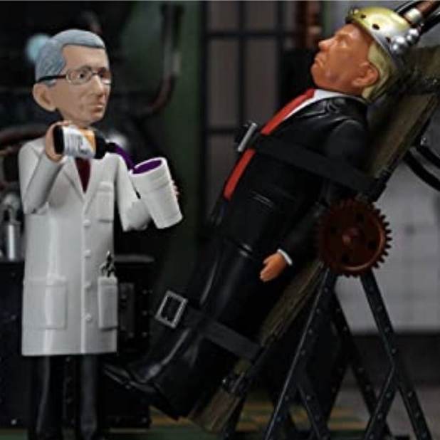 Fauci ‘Real Life Political Action Figure’ Doll Promoted on Amazon With Mock Photo of Fauci Torturing President Trump