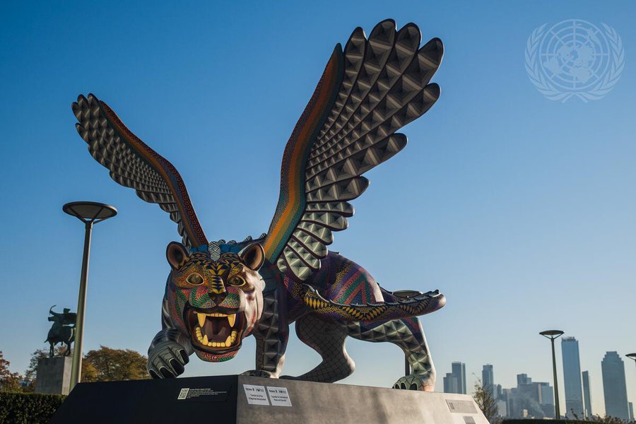 PURE EVIL: The United Nations Unveils a Statue at its NYC Headquarters that Resembles the Beast from the Book of Revelation