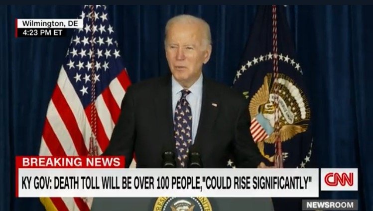 Biden Delivers Global Warming Word Salad in Remarks on Deadly Kentucky Twisters (VIDEO)