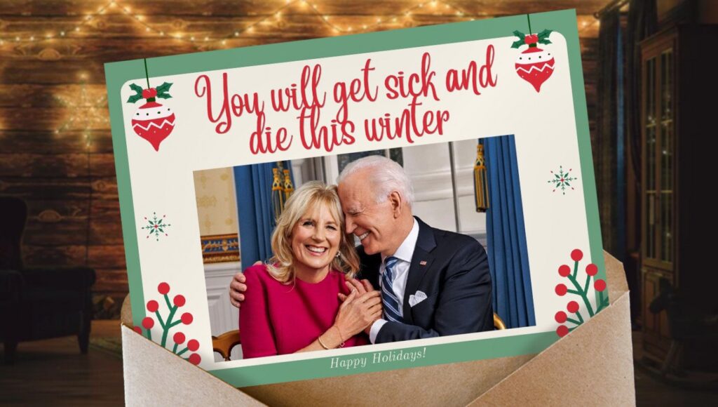 White House Sends Out Christmas Cards With Heartfelt Message, 'You Will Get Sick And Die This Winter'