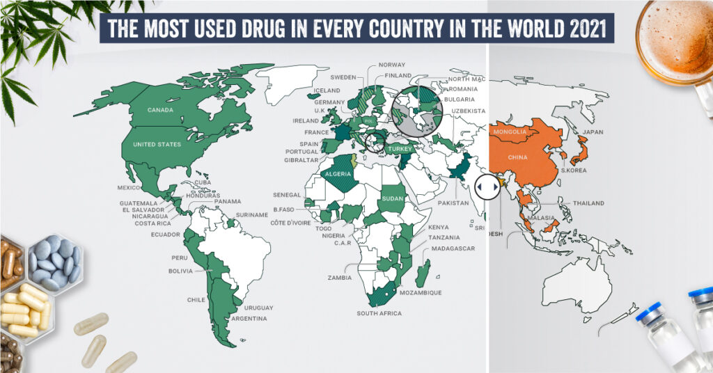Mapped: The Most Common Illicit Drugs in the World