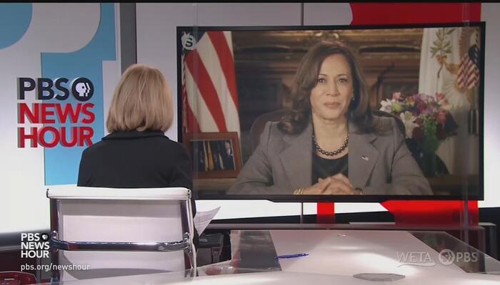 PBS Anchor Coddles Kamala on 'Very Forceful' 1/6 Speech, Wants Trump Prosecuted for Riot