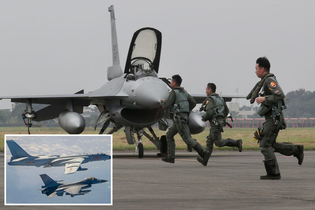 Taiwan scrambles jets after dozens of Chinese warplanes breach airspace