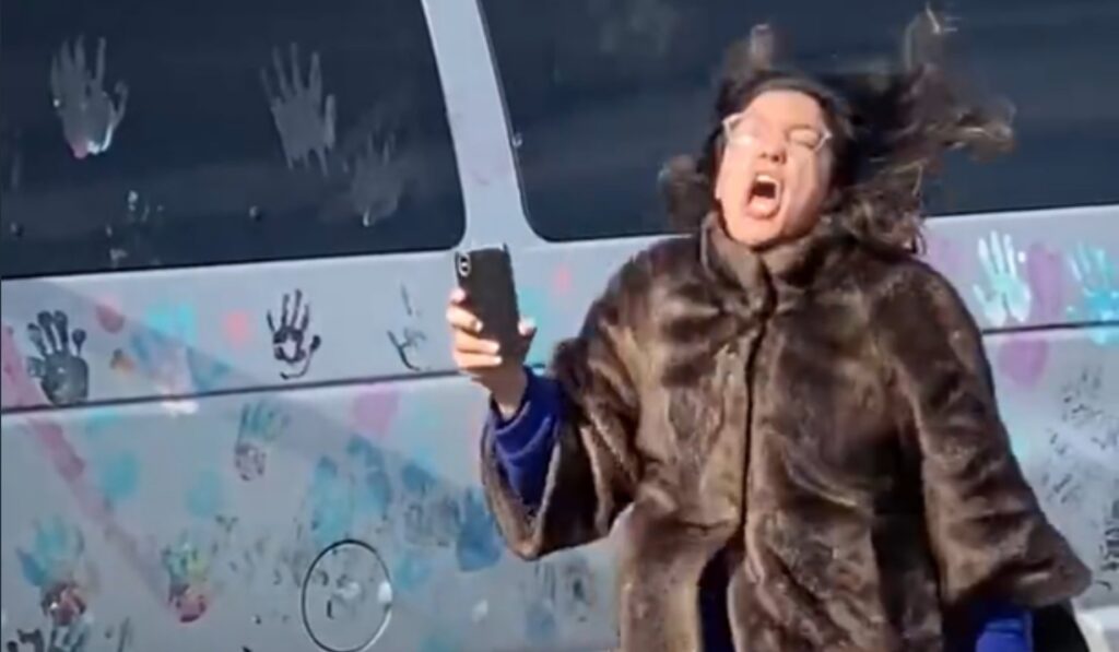 WATCH: TRIGGERED Lib Absolutely LOSES IT During March Against Medical Tyranny In DC – “Stop Invading Our Territory!”