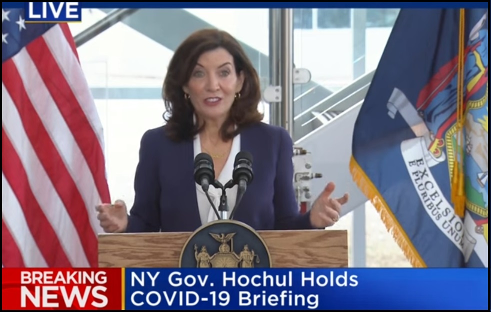 New York Governor Kathy Hochul Equates Masks in School to Children Wearing Shoes, They’ll Get Used to It