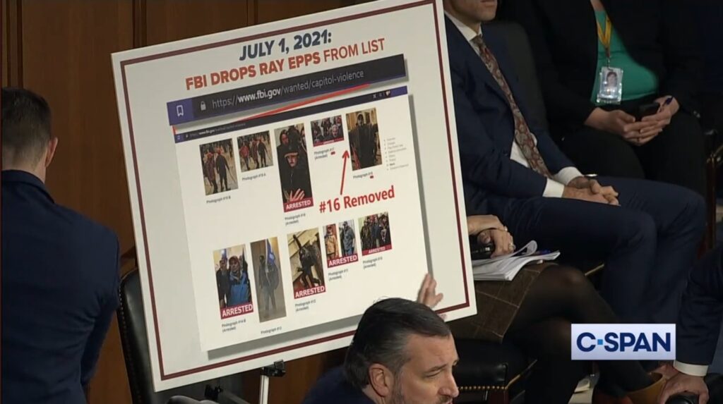 “Was Ray Epps A Fed?” – ‘I Can’t Answer That’: FBI Asst. Director Refuses To Answer Any of Ted Cruz’s Questions About Jan 6 in Fiery Exchange on Capitol Hill – (Video)