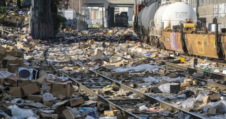 Video shows thousands of stolen packages, empty boxes littering L.A. railway
