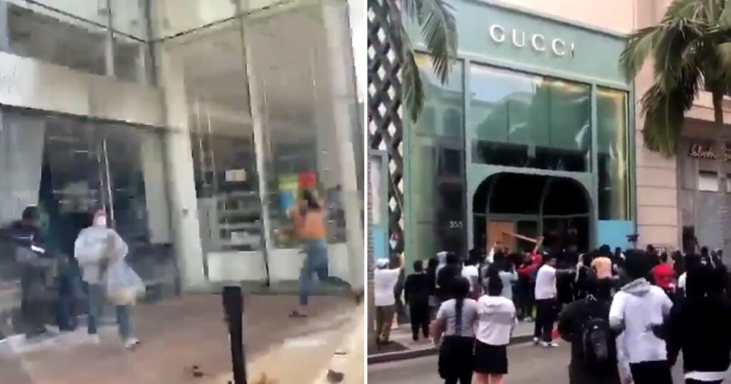 Terrified Elites Flood Beverly Hills' Only Gun Store as Chaos Grows in California